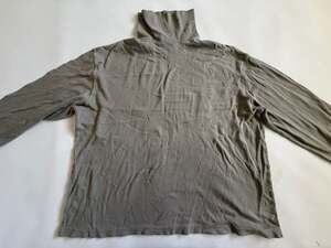 Grant Thomas Turtleneck M Mens Gray Mock Neck Long Sleeve Cotton Vintage